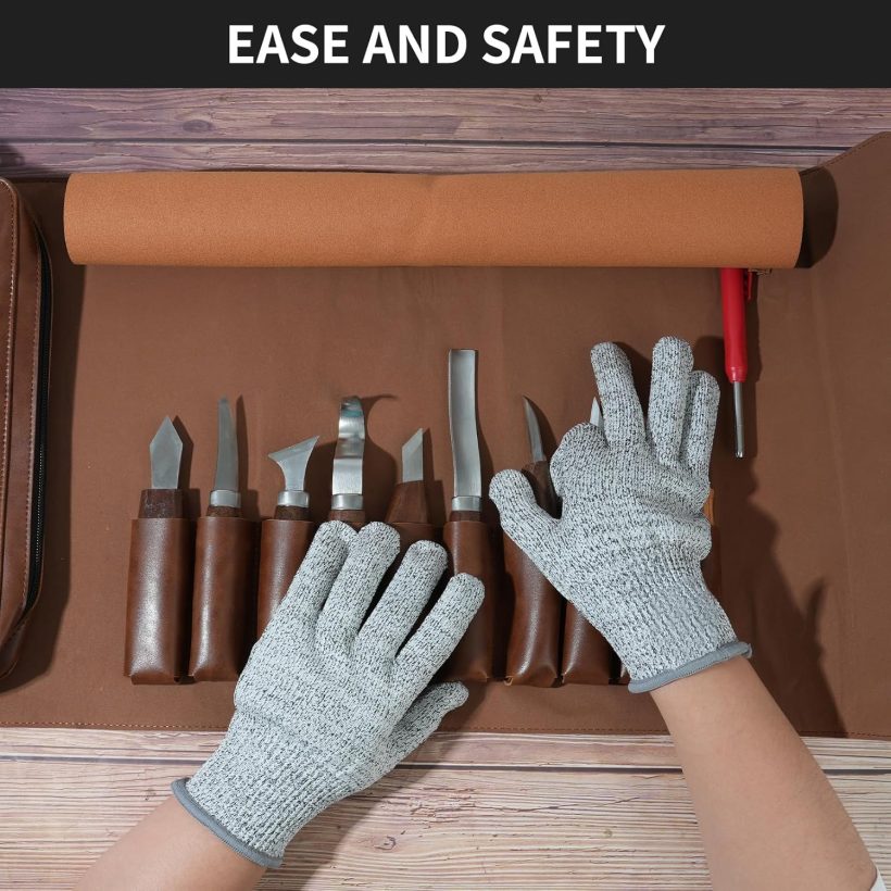 Wood Carving Tools Sets Deluxe Wood Carving Kit Wooden Carving Knife Wood working Carving Knife Tools Set with Large Leather Case For Beginner and Carpenter Experts - Image 4