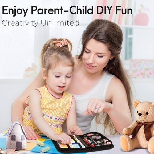 Coquimbo Sewing Kit Gifts for Mom Grandma Women Men Teen Girls Boys Beginner Traveler, Portable Sewing Supplies Accessories Contains Thread, Needles, Scissors, Dorm Room Essentials (Black, M) - Image 6